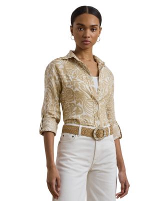 Ralph Lauren - Relaxed Fit Floral Linen Shirt