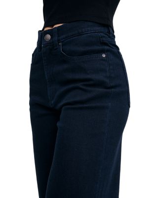 Petite Hepburn Wide Leg High Rise Ankle Jeans