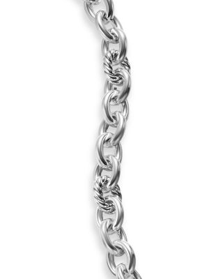 DY Mercer Toggle Chain Bracelet in Sterling Silver with 18K Yellow Gold and Diamonds, 12.7mm