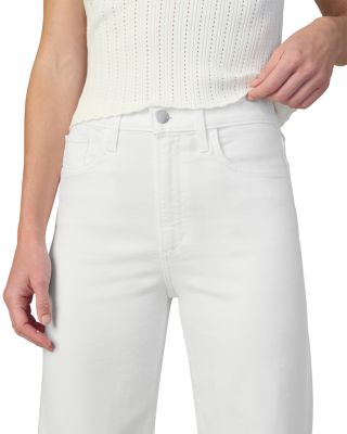 The Mia High Rise Wide Leg Petite Jeans in White