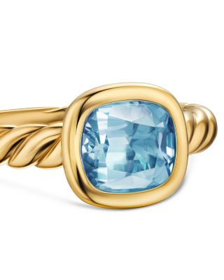 DY Mercer Stone Ring in 18K Yellow Gold with, 7mm