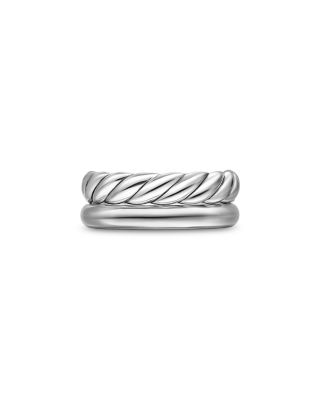 DY Mercer Two Row Ring in Sterling Silver, 8mm