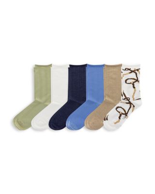 Ralph Lauren - Bridle Roll Top Socks, Pack of 6