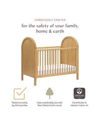Bondi 3 in 1 Convertible Crib with Toddler Bed Conversion Kit