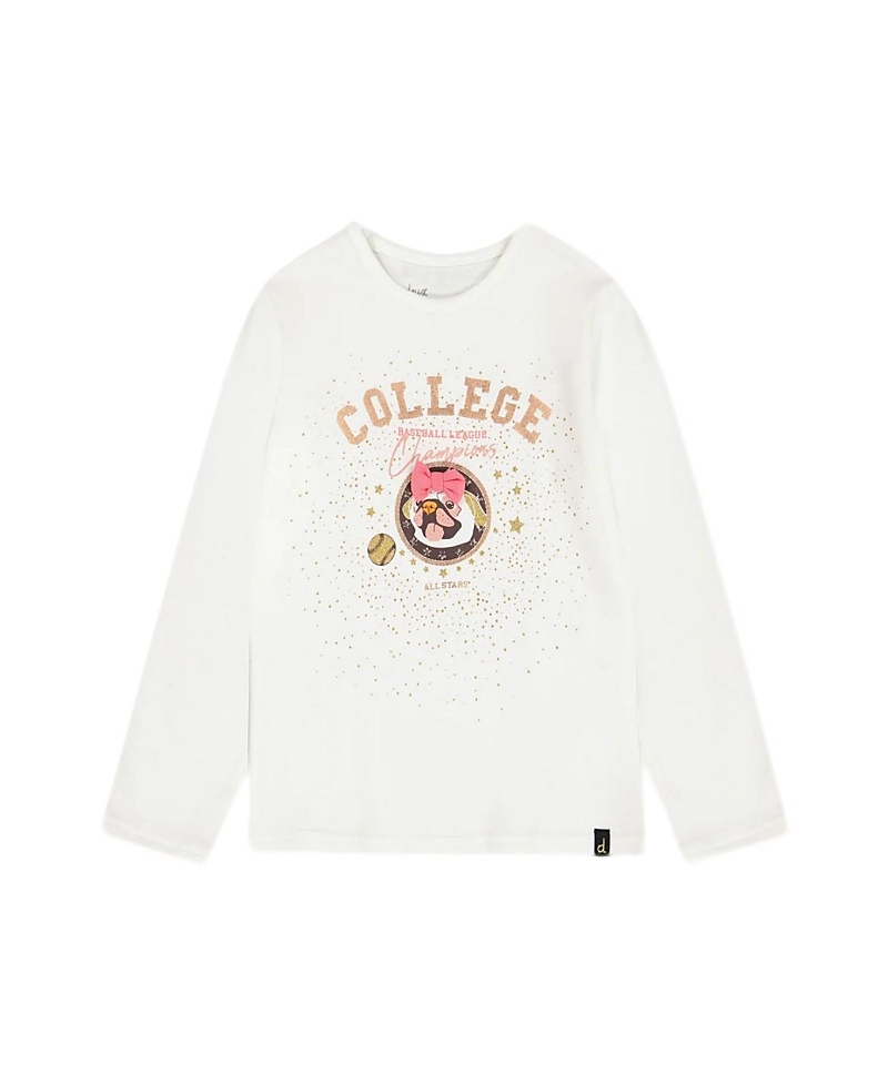 Deux par Girls' Organic Cotton T-Shirt with Print - Big Kid