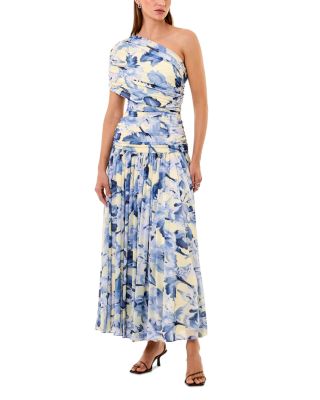 Gaia One Shoulder Drop Waist Dress