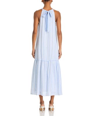 Tiered Contrast Maxi Dress