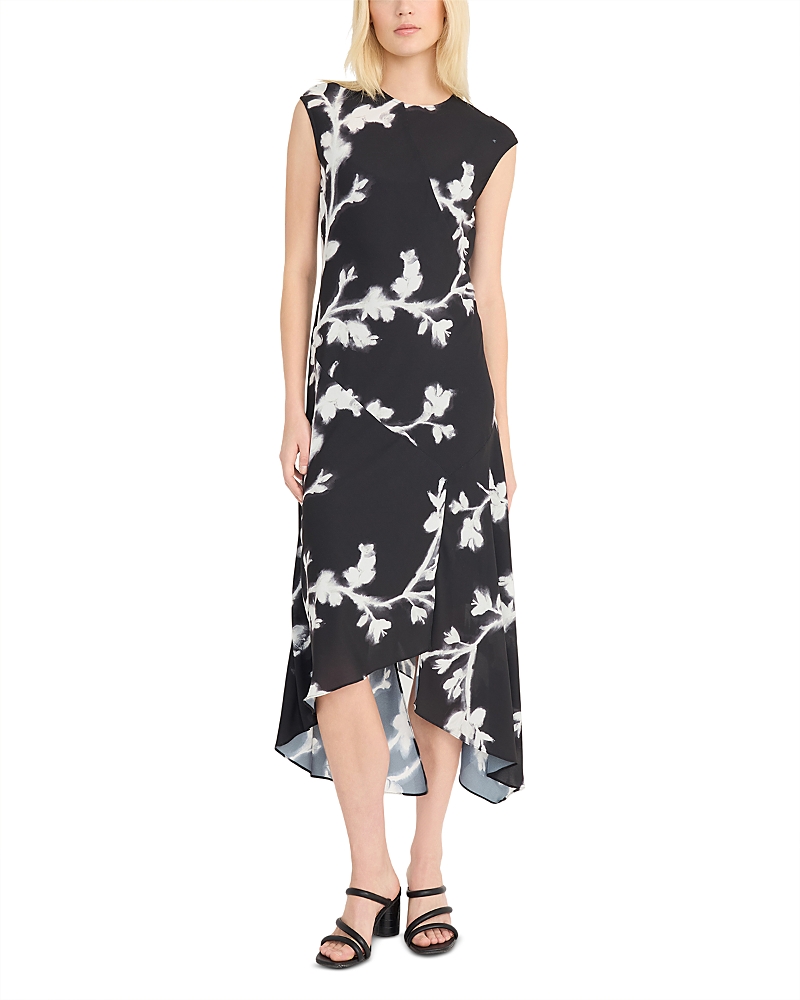 Luxely Illuminated Floral High Low Dress