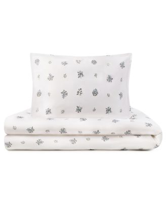  Feuille Bluer Duvet Cover 4 Piece Set, Queen