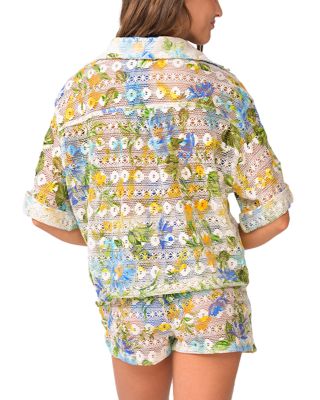 Blake Button Top Swim Cover-Up