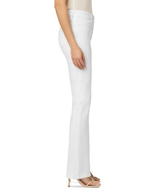The Provocateur Petite Mid Rise Bootcut Jeans in White