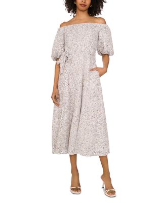 VINCE CAMUTO - Off-the-Shoulder Midi Dress