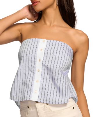 Liberty Embellished Strapless Shirt