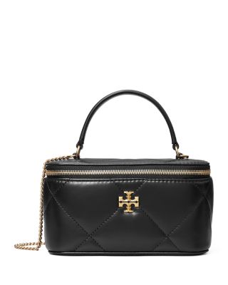Kira Diamond Quilted Leather Vanity Bag