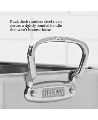 Provisions 16.5-Inch Clad Stainless Steel Roaster with Rack, Large