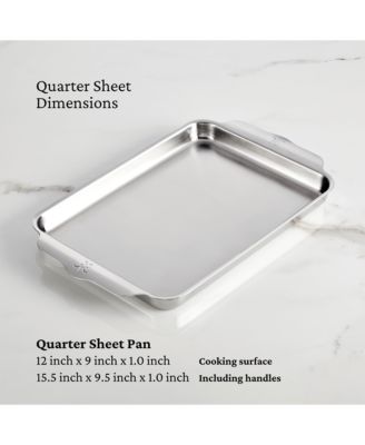 OvenBond&amp;reg; 9&amp;quot; x 12&amp;quot; Tri-ply Clad Stainless Steel Quarter Sheet Pan