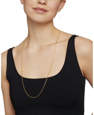 Box Chain Necklace in 18K Gold