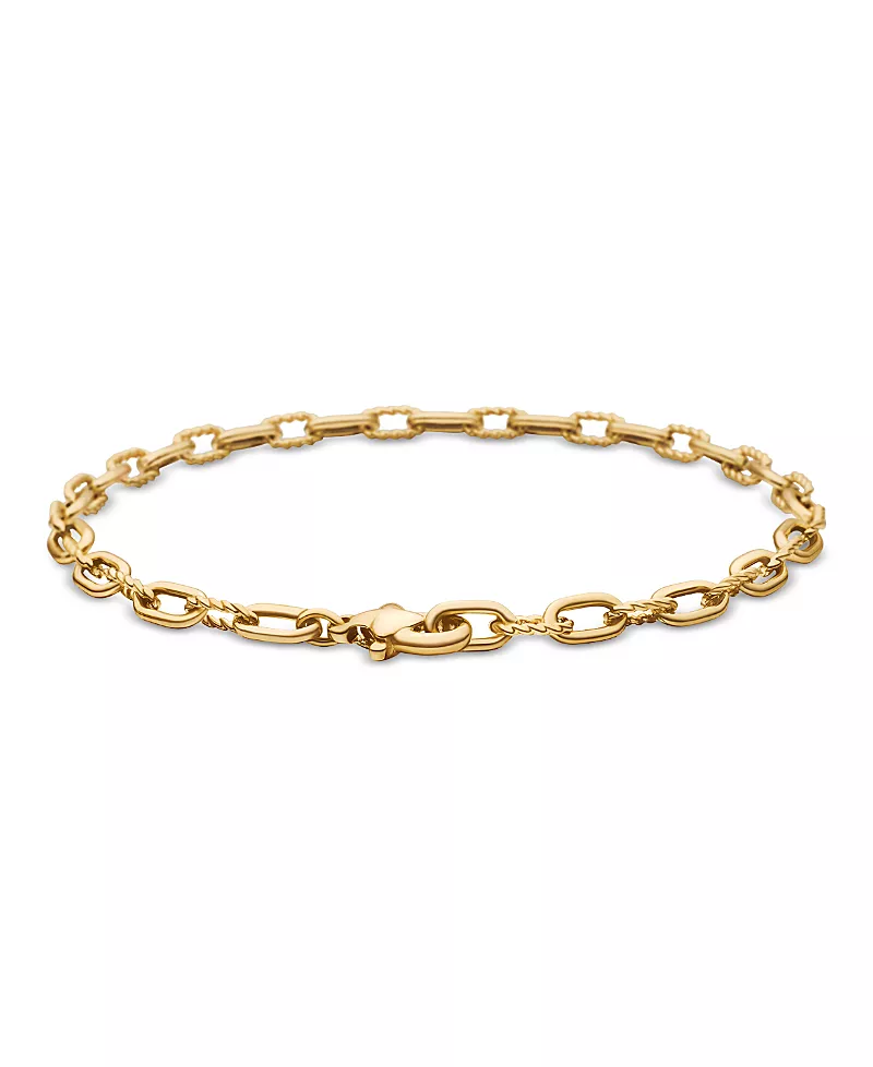 David Yurman Dy Madison Chain Bracelet in 18K Yellow Gold, 3mm