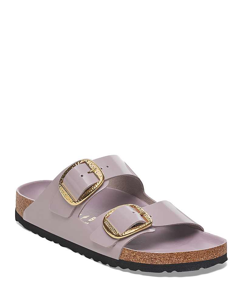 Birkenstock Arizona Big Buckle High Shine Hammered Sandals Faded Purple