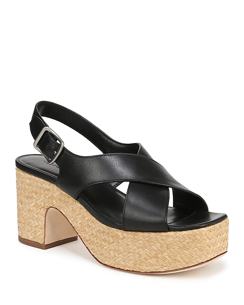 Vince Clementina Slingback Platform Sandal In Black