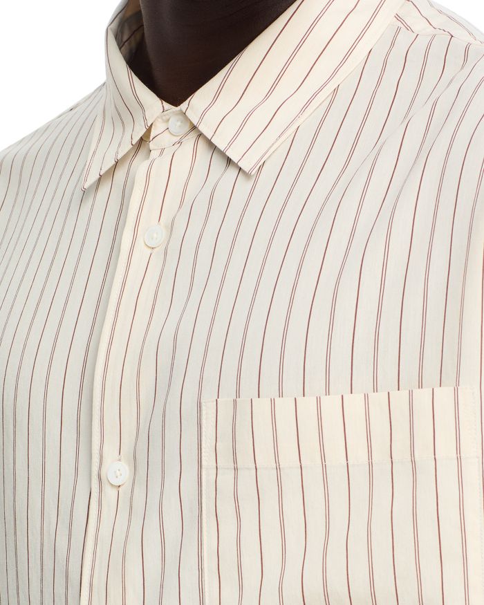 Striped Regular Fit Wool Shirt