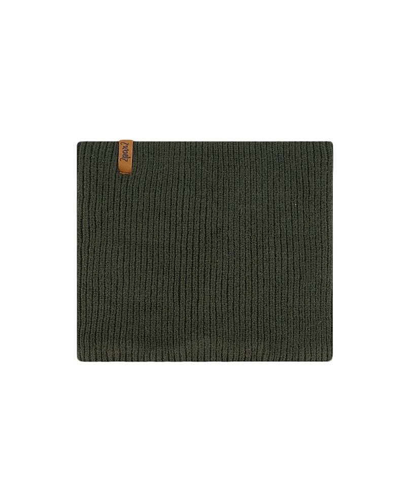 Deux Par Deux Boys' Mid-season Knit Neck Warmer - Little Kid In Kombu Green