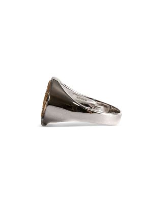 Silver and Gold Plated Compass Ring