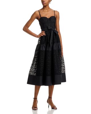 Eyelet Midi Dress - Exclusive