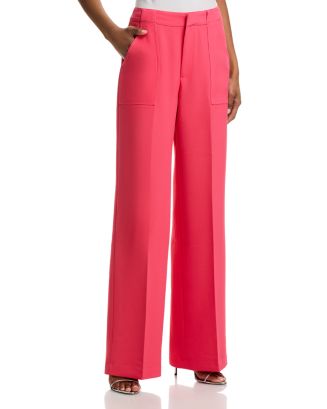 AQUA Wide Leg Pants - Exclusive | Bloomingdale's