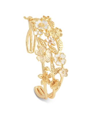 Bloom Triple Row Cuff Bracelet in 18K Gold Plated - Exclusive