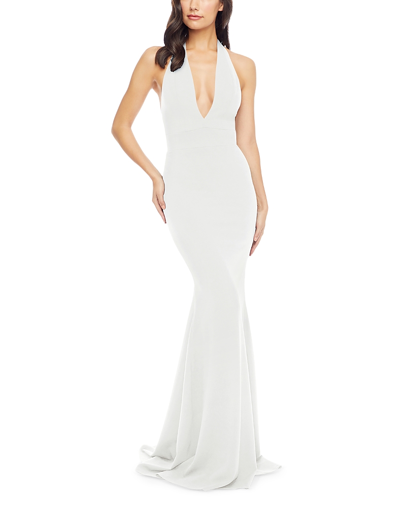 DRESS THE POPULATION DRESS THE POPULATION CAMDEN PLUNGING GOWN