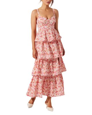 Midsummer Tiered Floral Print Dress
