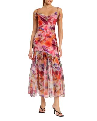 En Saison - Magnolia Tie Shoulder Maxi Dress