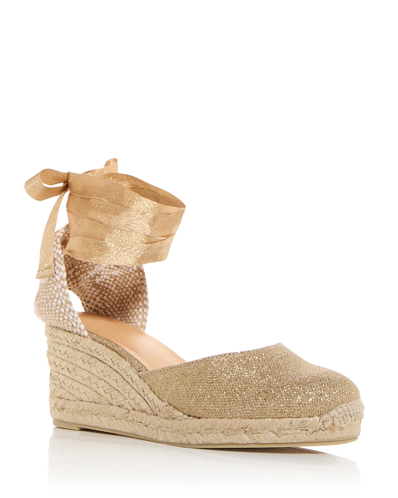 Castaã±er Wedge Shoes Castañer Woman Color Gold In Oro Claro