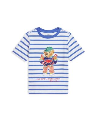 Ralph Lauren - Boys' Polo Bear Striped Cotton Jersey Tee - Little Kid