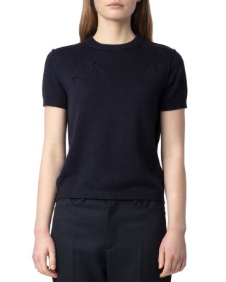 Zadig & Voltaire - Bully Seco Stars Silk and Cashmere Sweater