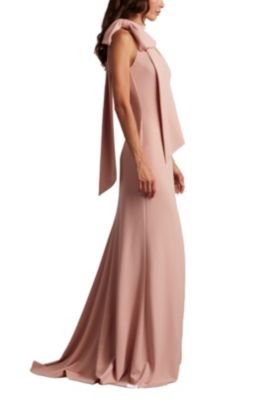 Sims Shoulder Bow Halter Gown