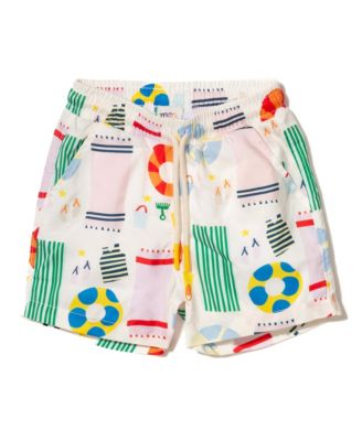 Mon Coeur - Boy's UPF 50+ Recycled Fishing Net Beach Swim Trunk - Little Kid, Big Kid