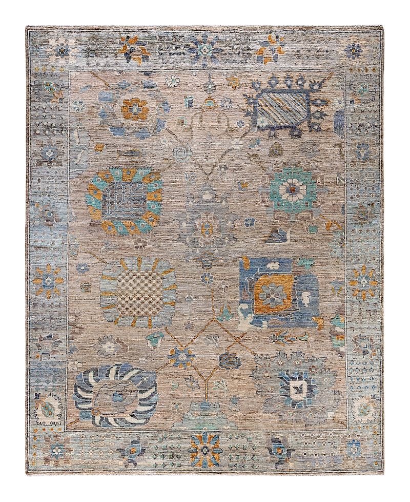 Bloomingdale's Colorful Oushak M1945 Area Rug, 7'11 X 9'10 In Beige