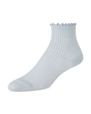 Ruffled Anklet Socks, Set of 3