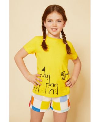 Unisex Recycled Cotton Sandcastle T-Shirt - Baby, Little Kid, Big Kid