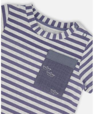 Boys' Organic Cotton Short Sleeve Top and Short Set - Baby