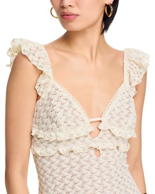 Crocheted Midi Dress