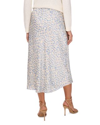 Bias Pull On Midi Skirt