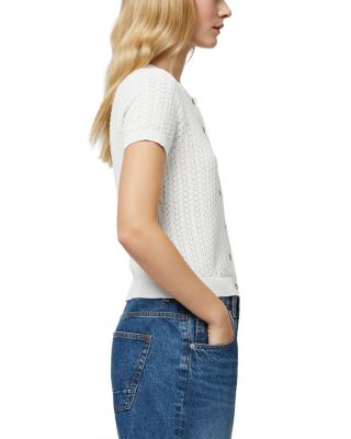 Pointelle Button Cardigan