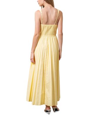 V Neck Pleated Dress