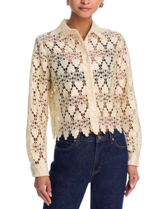 FRAME Lace Shirt | Bloomingdale's