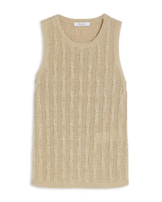 Max Mara - Venusia Sleeveless Linen Sweater