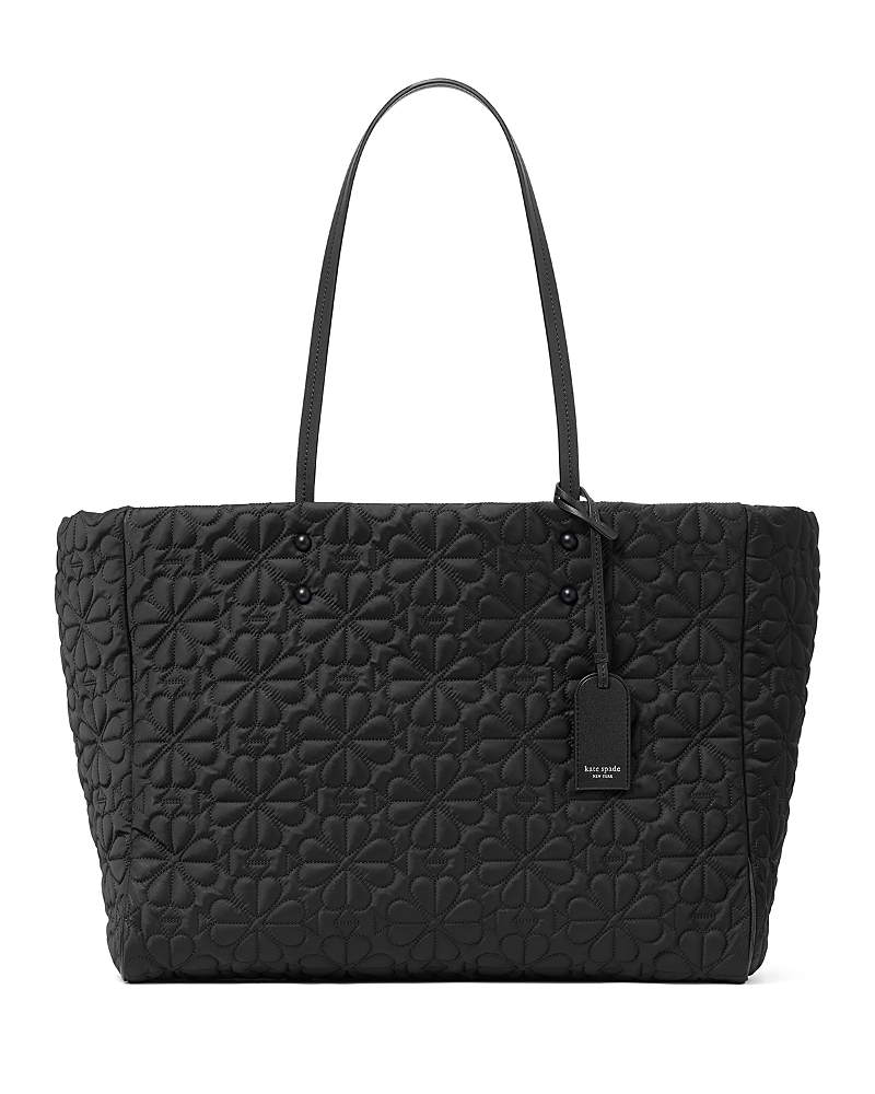 Shop Kate Spade New York Tilly Quilted Large Tote In Black