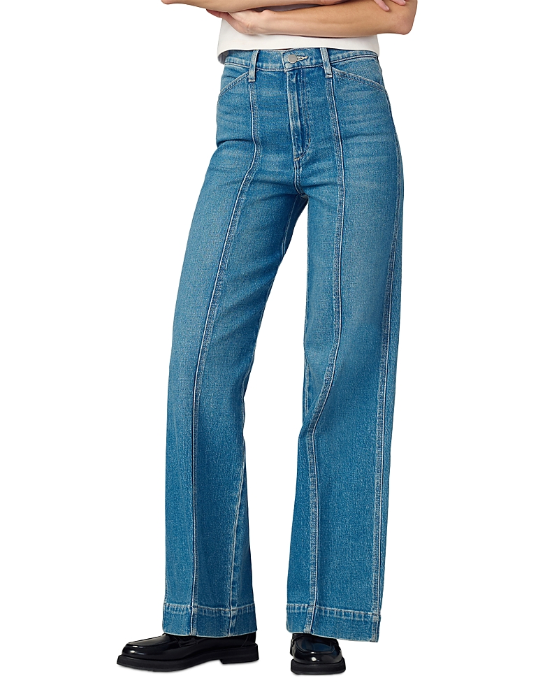 Joe's Jeans The Front Seamed High Rise Wide Leg Jeans In Biggest Fan In Biggest Fan